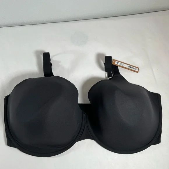 NWT Skims tshirt‎ Demi Black Bra 42DDDD - Picture 3 of 4